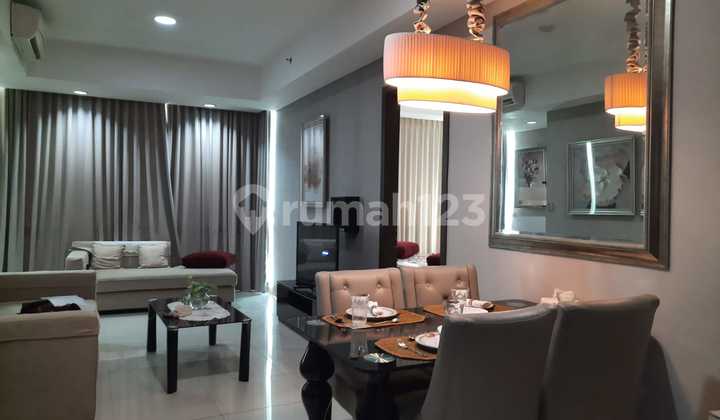 Kemang Village Fully Furnished Apartment in South Jakarta, Strategic Location with 2+1 Bedrooms and 2+1 Bathrooms.