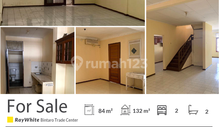 Rumah 2 Lantai Luas Minim Renov di Bintaro Sektor 2