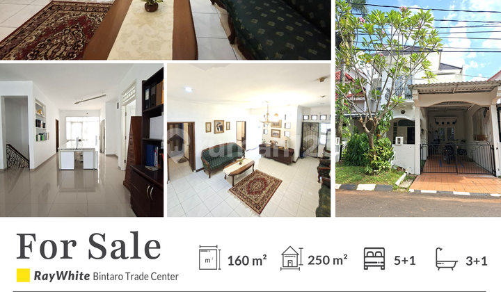 Rumah Terenovasi Lingkungan Asri di Villa Bintaro Dekat Stasiun 