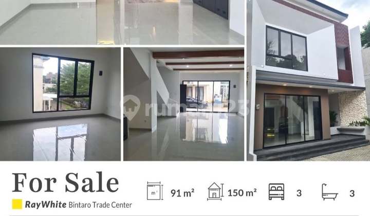 Rumah Terenovasi Cluster Parigi Bintaro One Gate System 2