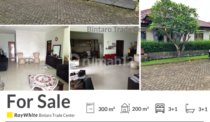 Rumah Murah Bangunan Luas di Rempoa Dekat MRT 1