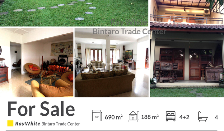 Rumah 2 Lantai dengan Halaman Luas di Bali View Ciputat Rumah 2 Lantai dengan Halaman Luas di Bali View Ciputat