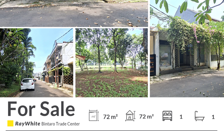 Jual Cepat Rumah Hitung Tanah di Cluster Graha Raya Bintaro 1