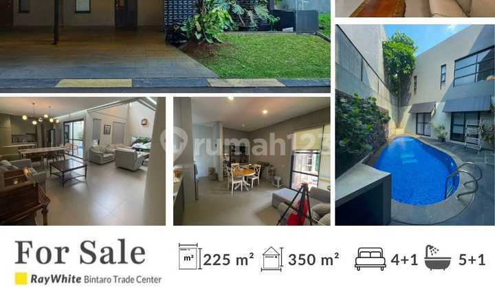 Industrial House with Pool Bonus Furnished @Bintaro Sector 9