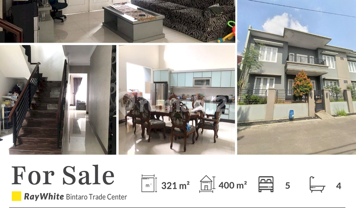 Jual Rumah Mewah 2 Lantai di Perum Japos Dekat Bintaro