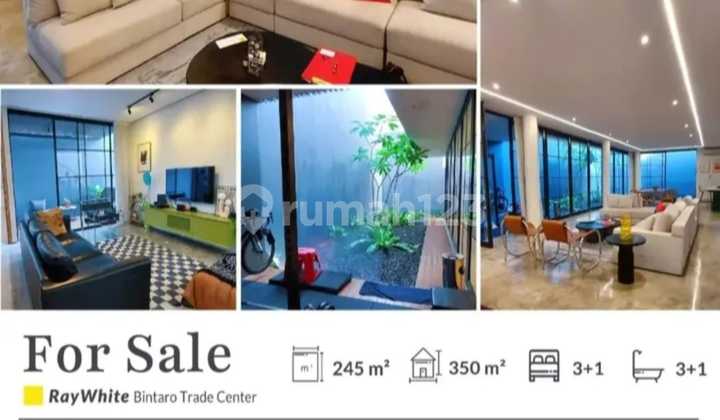 Rumah Industrial Modern 3 Lantai Bintaro Permai Jaksel 