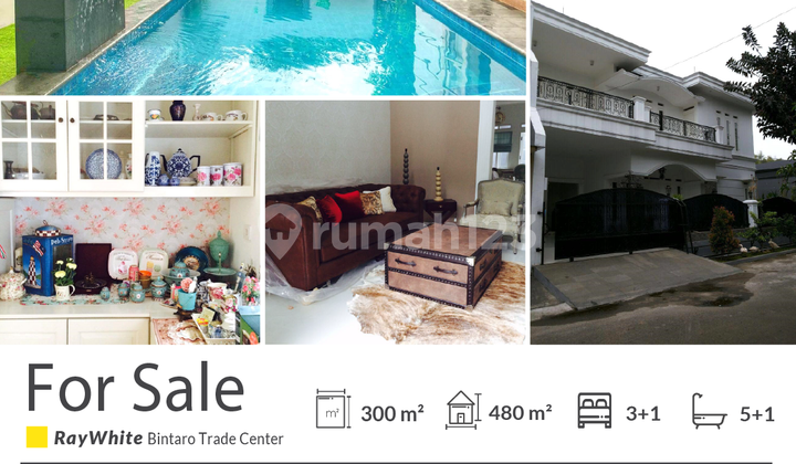 Luxury House For Sale With Pool Ready to Occupy @Bintaro Sector 3