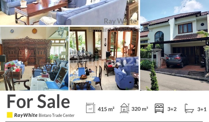 Rumah Mewah Furnished Kayu Jati di Bintaro Pesanggrahan 2