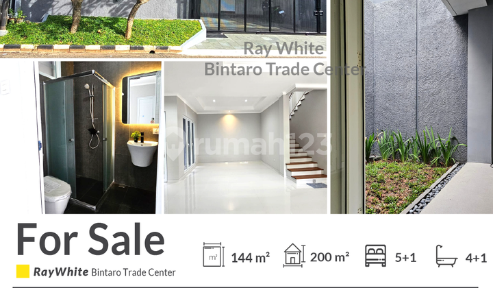 Rumah Baru Modern Tropis di Bintaro Sektor 9