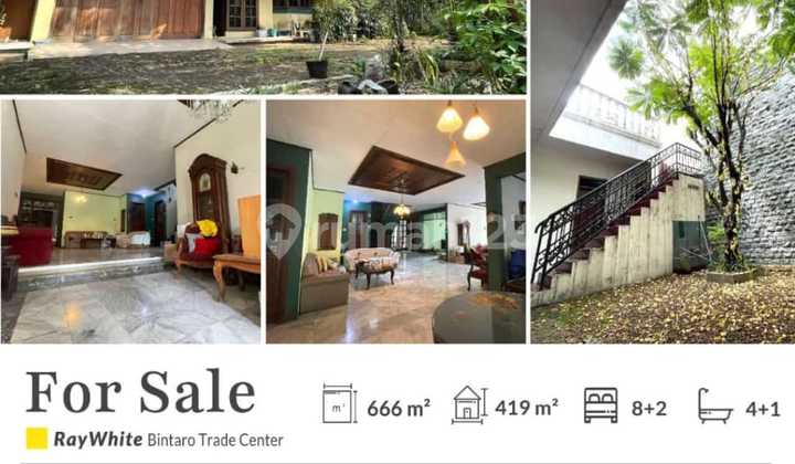 Rumah Luas dengan Taman di Bintaro Pesanggrahan : Cocok untuk Keluarga Besar