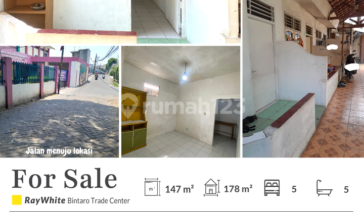 Hot Sale Jual Rumah Kontrakan 2 Lantai dekat MRT Lebak Bulus 