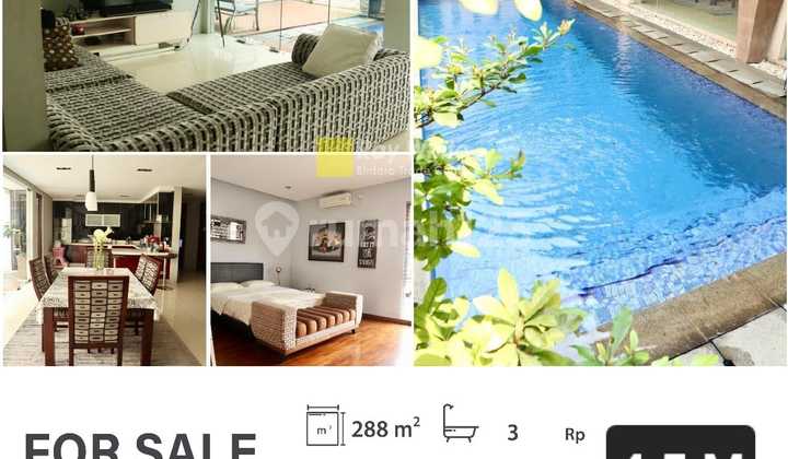 Rumah Modern ada Pool di Villa Cendana Rempoa Rumah Modern ada Pool di Villa Cendana Rempoa