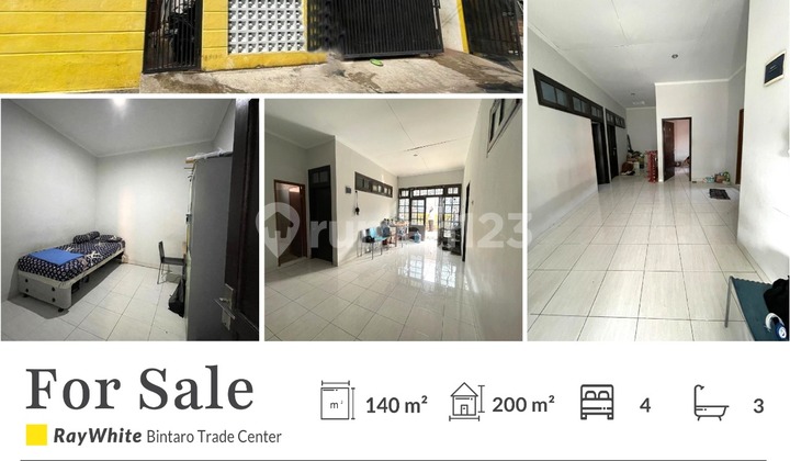 Jual Rumah Cocok Untuk Kost di Perum Jurangmangu Dekat Bintaro