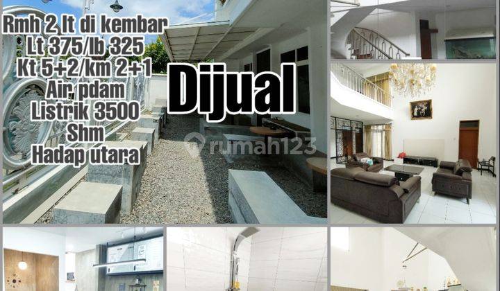 Dijual rumah 2 lt lux lokasi strategis di kembar 2