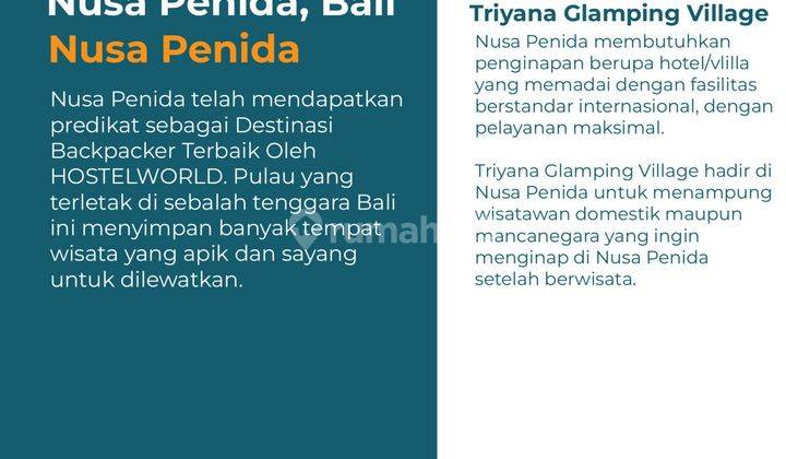 Glamping Triyana Village Baru di Nusa Penida Bali Full Furnished 2