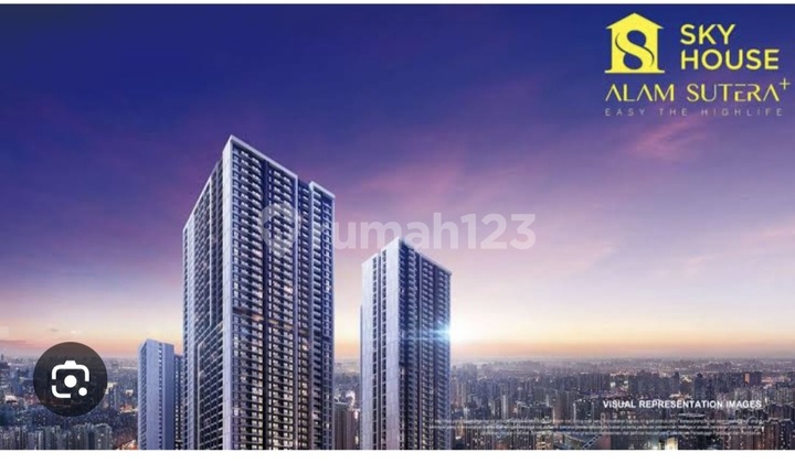 Jual Apartm Sky House Alam Sutera, Type 3+1 Kamar, Lb.76,07m2, Tower Castilla, Harga Take Over Seb 600 Juta 1
