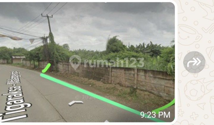 Jual 1 Ha Tanah Di Depan Telaga Cluster Dekat Kana Park,legok,tangeranga 