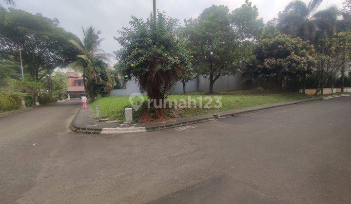 tampak depan kavling datar siap bangun dalam