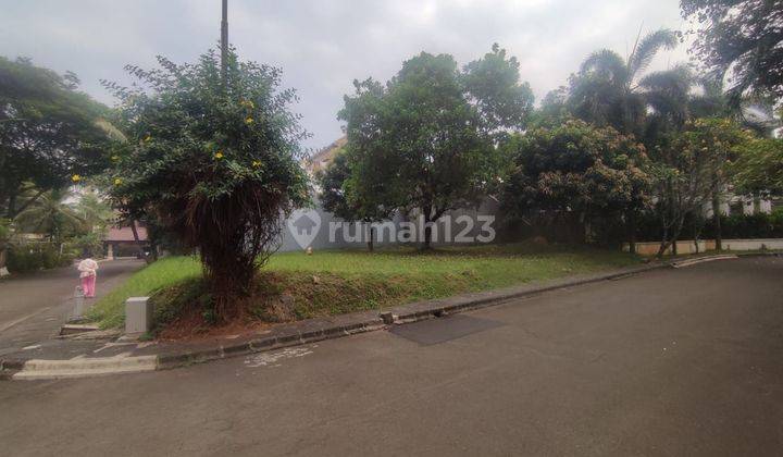 tampak depan kavling datar siap bangun dalam