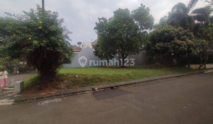 tampak depan kavling datar siap bangun dalam