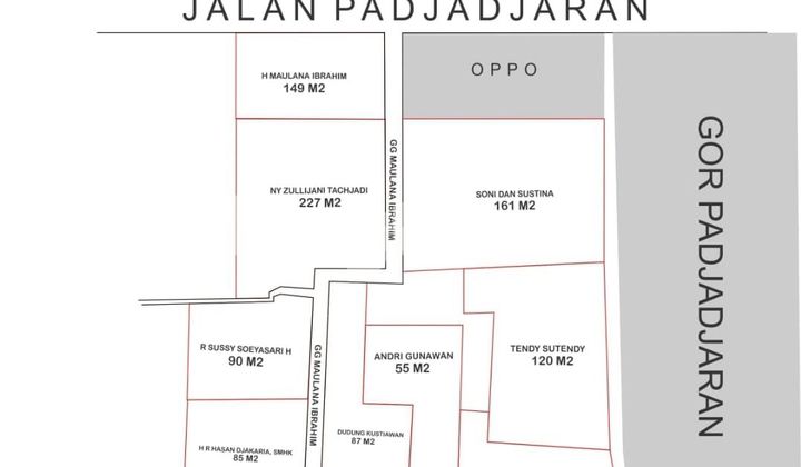 TANAH KAVLING NGANTONG STRATEGIS  DI KAWASAN BISNIS DEKAT  GOR PAJAJARAN KOTA BANDUNG 2