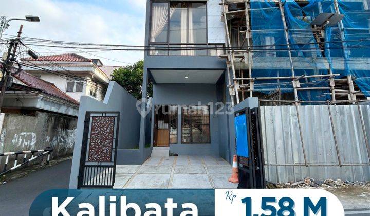 Rumah di kalibata akses jalan 2 mobil, 3 lantai, smart house 1