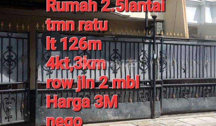 Rumah taman ratu siap huni lokasi komplek 1