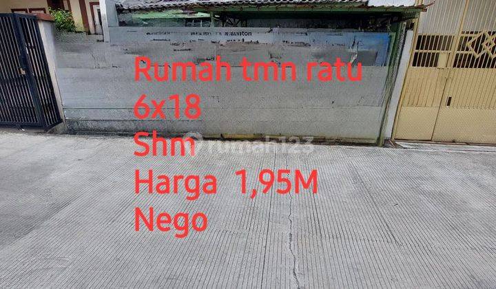 Rumah hitung harga tanah taman ratu 1