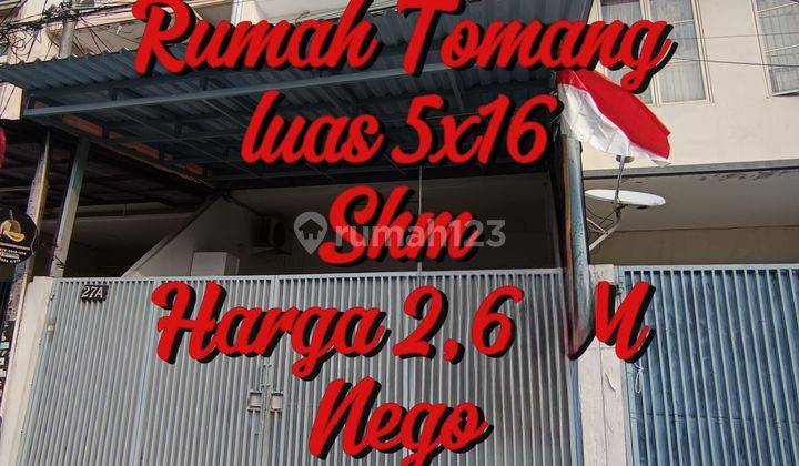 Rumah tomang 3 lantai siap huni eli 1