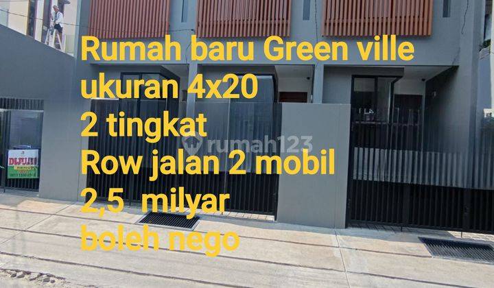 Rumah minimalis 2 lantai greenville 1