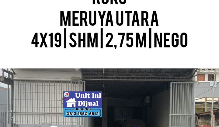 Dijual Ruko Meruya Utara Depan Jalan Raya Dijual Ruko Meruya Utara Depan Jalan Raya
