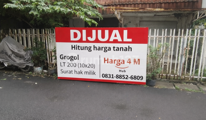 Dijual Rumah Hitung Harga Tanah Grogol 2