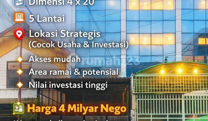 Dijual Cepat Ruko Petojo Lokasi Strategis