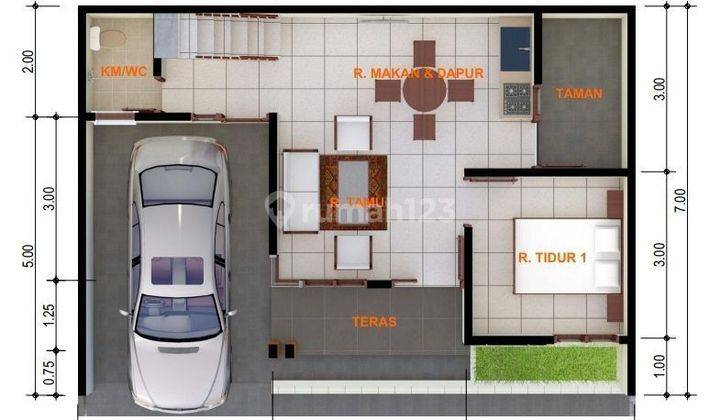 Rumah Baru Cantik Lingkungan Cluster One Gate System 2