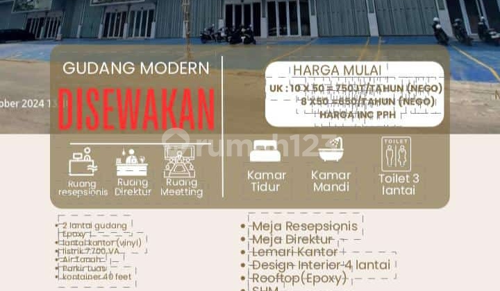 For Rent Warehouse in Dikalideres Pegadungan, West Jakarta