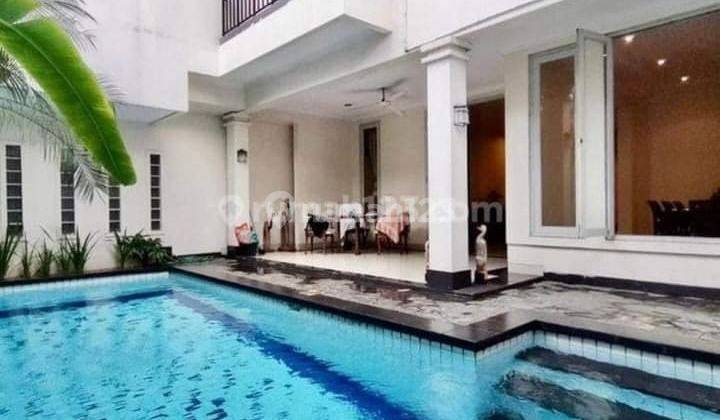 Rumah Mewah Full Furnish di Kemang Jaksel, Pool Dan SHM 1