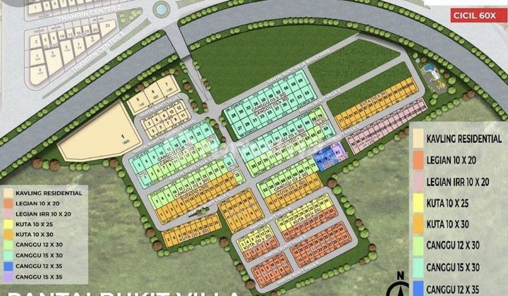 Dijual Kavling Pantai Bukit Villa Di Pik 2 Ukuran 12 X 30