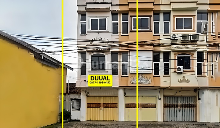 Cheap 3-Story Shop House for Sale by Main Road in Tanjung Karang