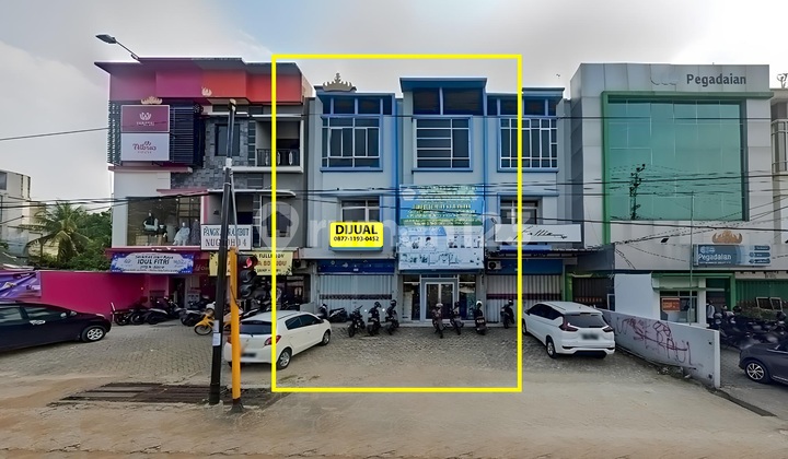 Ruko Gandeng 2 Pintu 3 Lantai Pinggir Jalan Cut Nyak Dien
