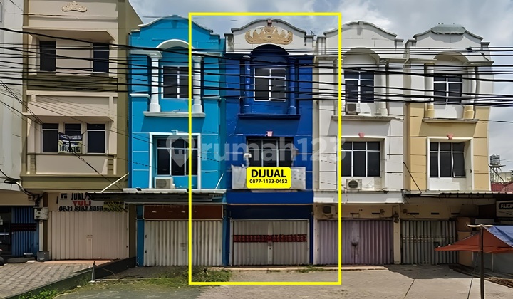 Dijual Ruko 3 Lantai Pinggir Jalan Raya Gajah Mada