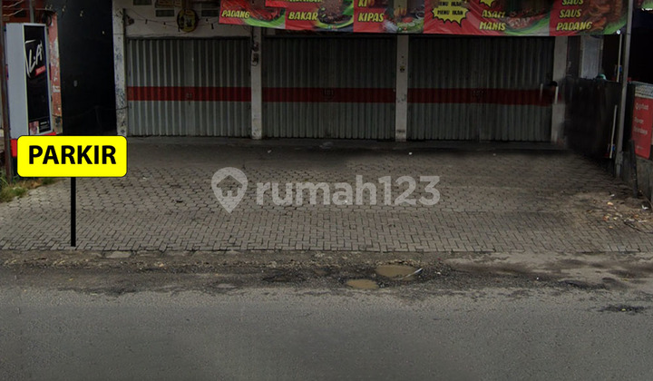 Ruko Ex Restaurant, Three Units Combined, Street Side on Jalan Pangeran Antasari.