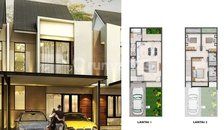 Disewa Rumah PIK 2 Cluster Dallas uk90m² at Jakarta Utara 