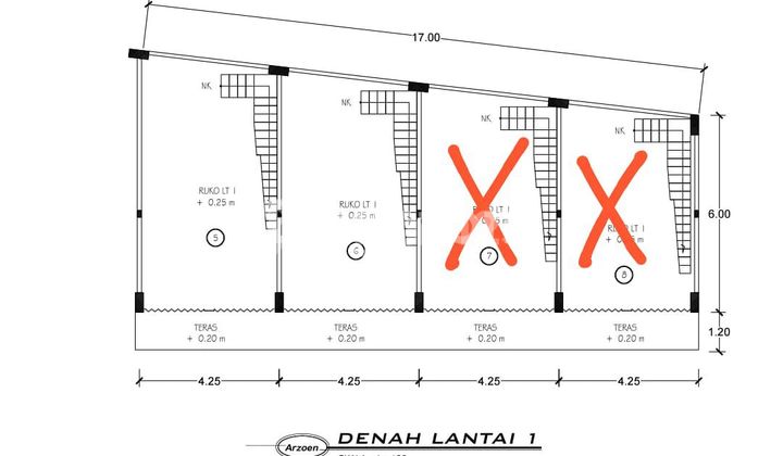 new 2-story shophouse at km 2.5