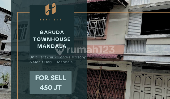 1 Unit Terakhir!! Garuda Town House. 3 Menit Dari Jl. Mandala