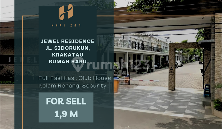 Jewel Residence. Jl. Sidorukun, Krakatau. Rumah Baru, Siap Huni