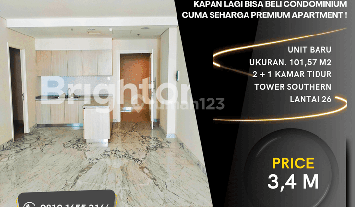 Jual Cepat Condominium Podomoro. Cuma Seharga Premium Apartment 1