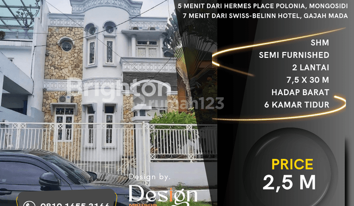 Rumah Mewah Daerah Jl. Iskandar Muda. Inti Kota. Harga Bagus 1