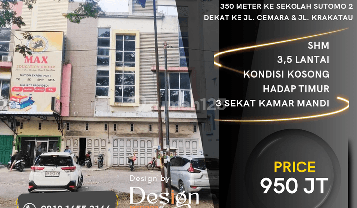 Ruko Komplek Brayan City. Dekat Citraland Helvetia Jl. Krakatau 1