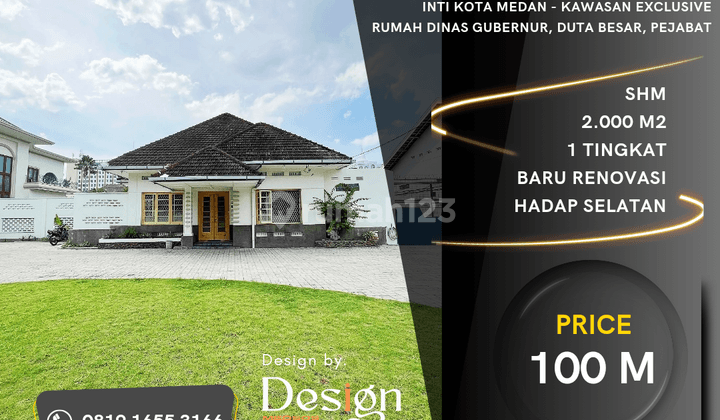 Rumah Tanah Luas 2.000 M2. Jl. Cut Nyak Dien. Lokasi Exclusive 1