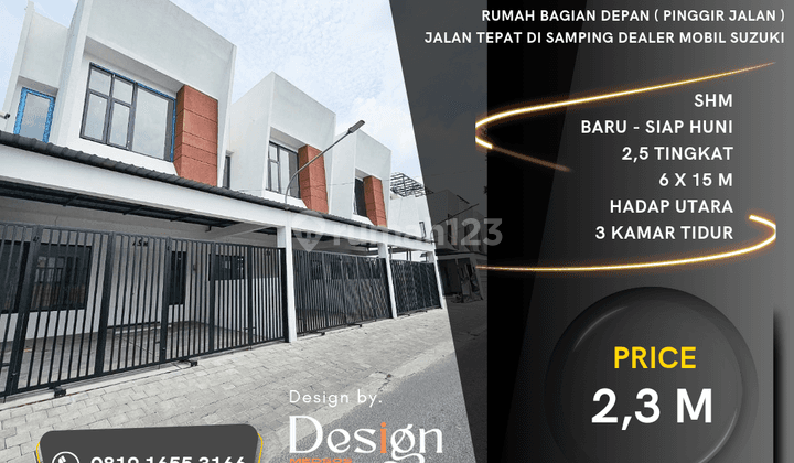 Villa Rukun Mas. Inti Kota. Rumah Baru. 100 M Ke Jl. Adam Malik 1